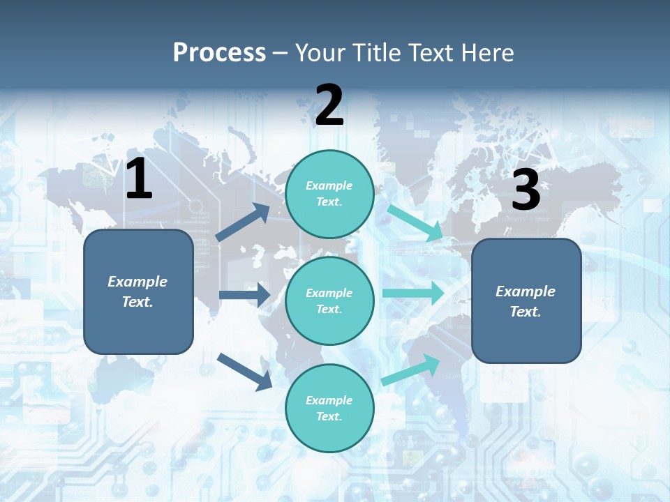 Globe Map Communications PowerPoint Template