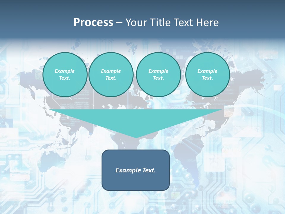 Globe Map Communications PowerPoint Template
