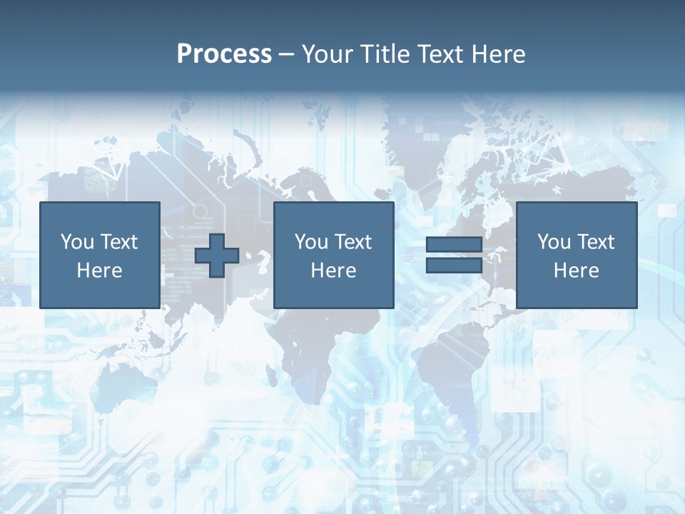 Globe Map Communications PowerPoint Template