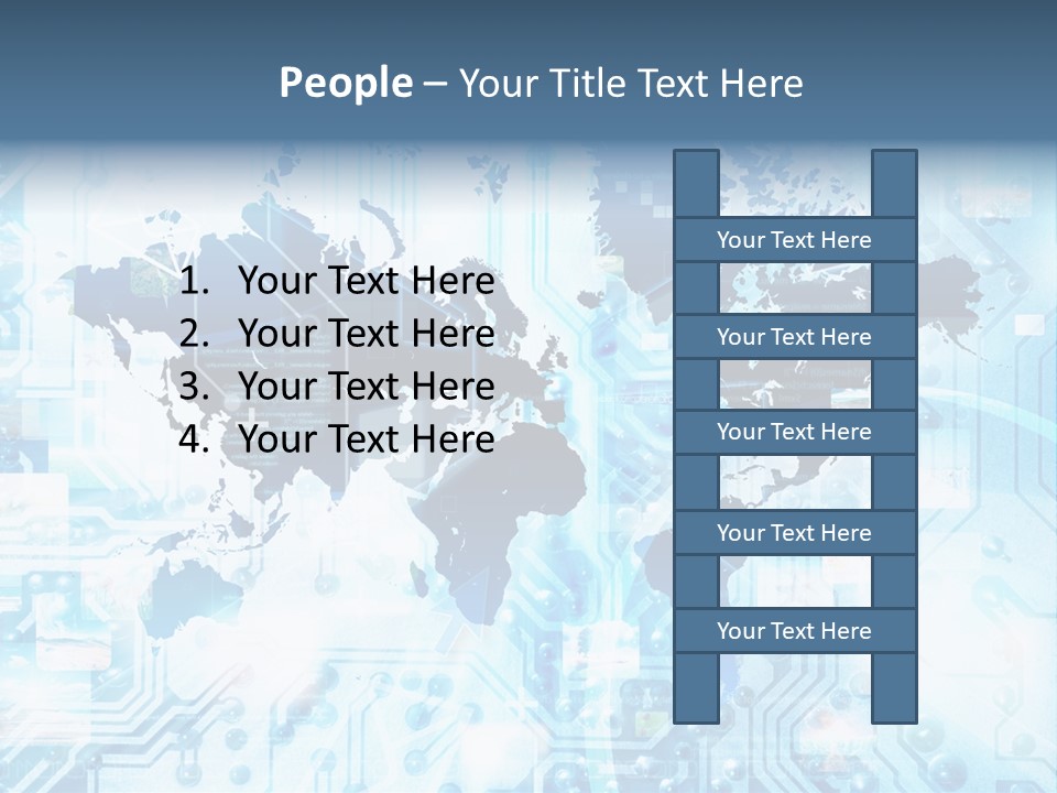 Globe Map Communications PowerPoint Template