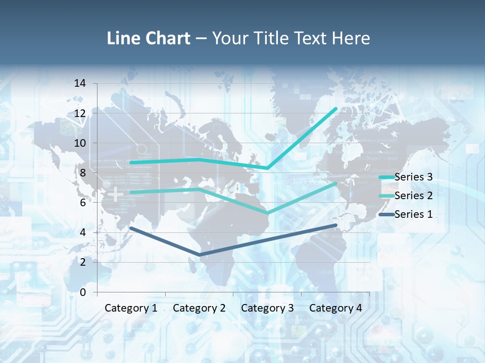 Globe Map Communications PowerPoint Template