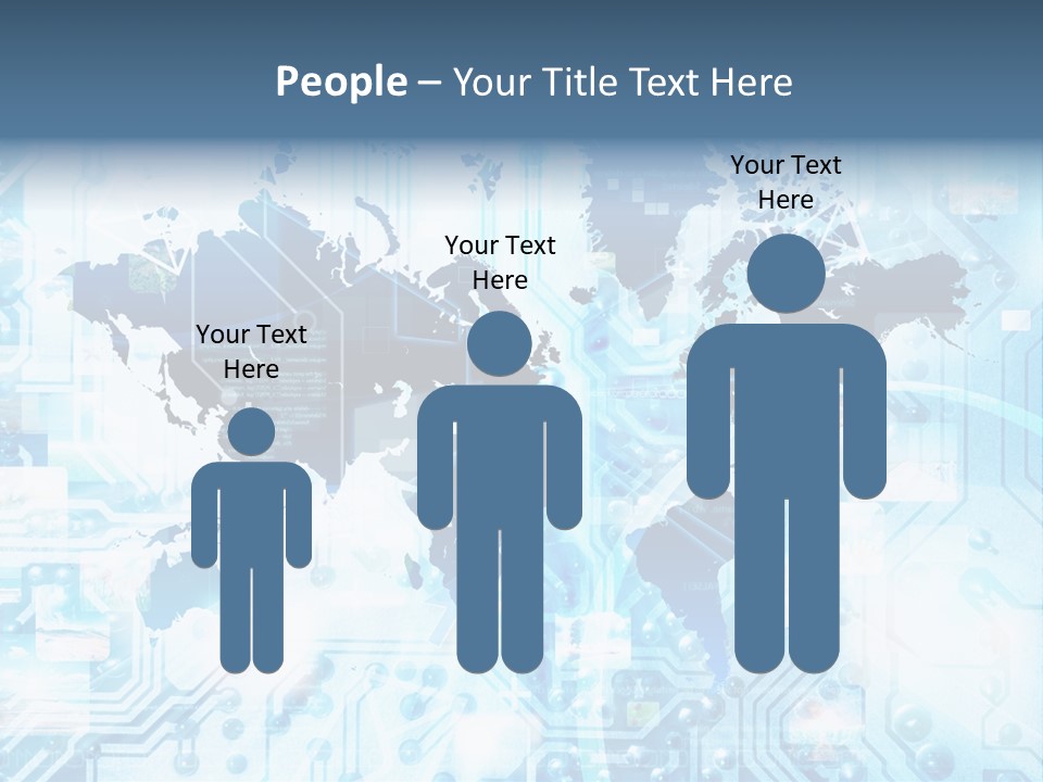 Globe Map Communications PowerPoint Template