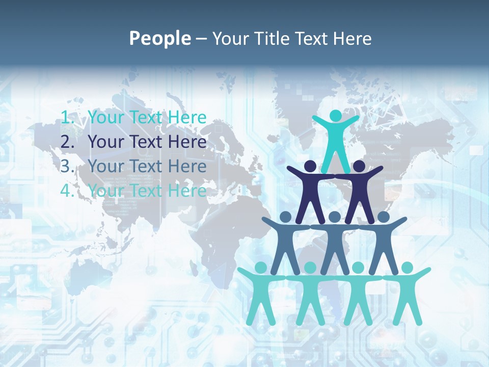 Globe Map Communications PowerPoint Template