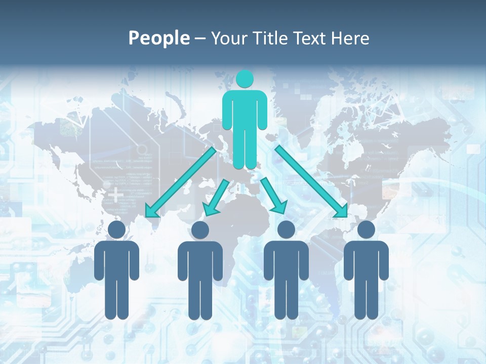 Globe Map Communications PowerPoint Template
