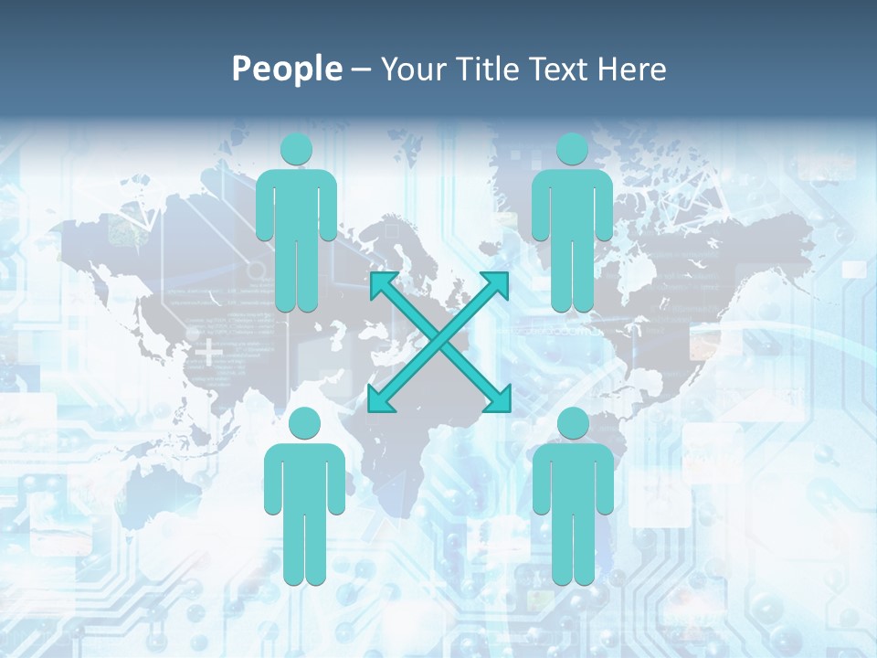 Globe Map Communications PowerPoint Template