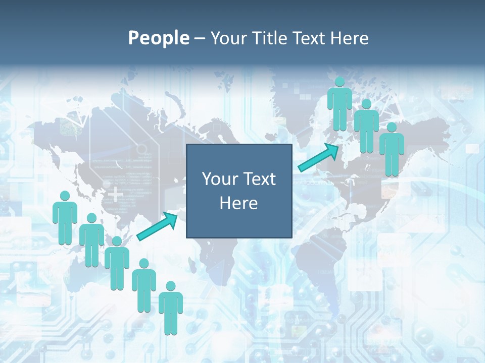 Globe Map Communications PowerPoint Template