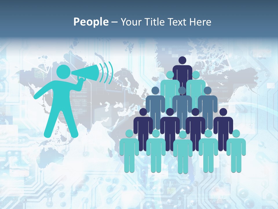 Globe Map Communications PowerPoint Template