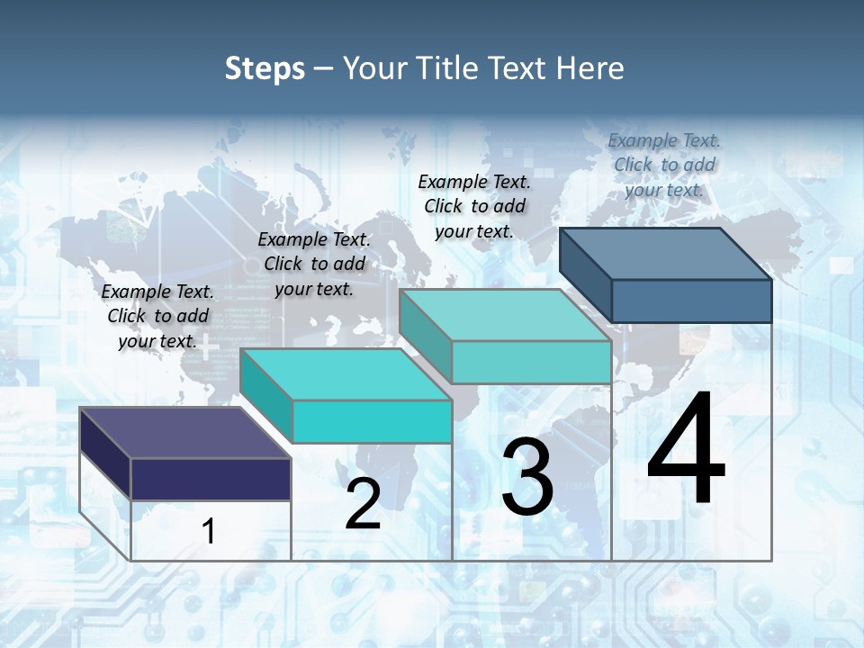 Globe Map Communications PowerPoint Template