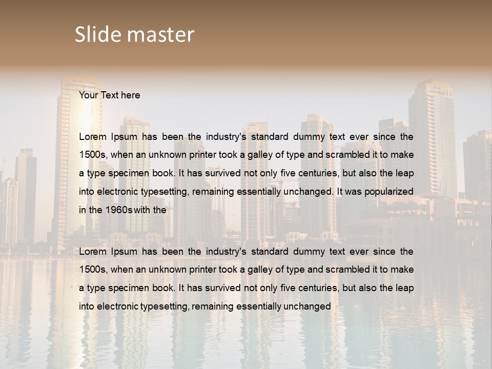 Tourism Construction Futuristic PowerPoint Template