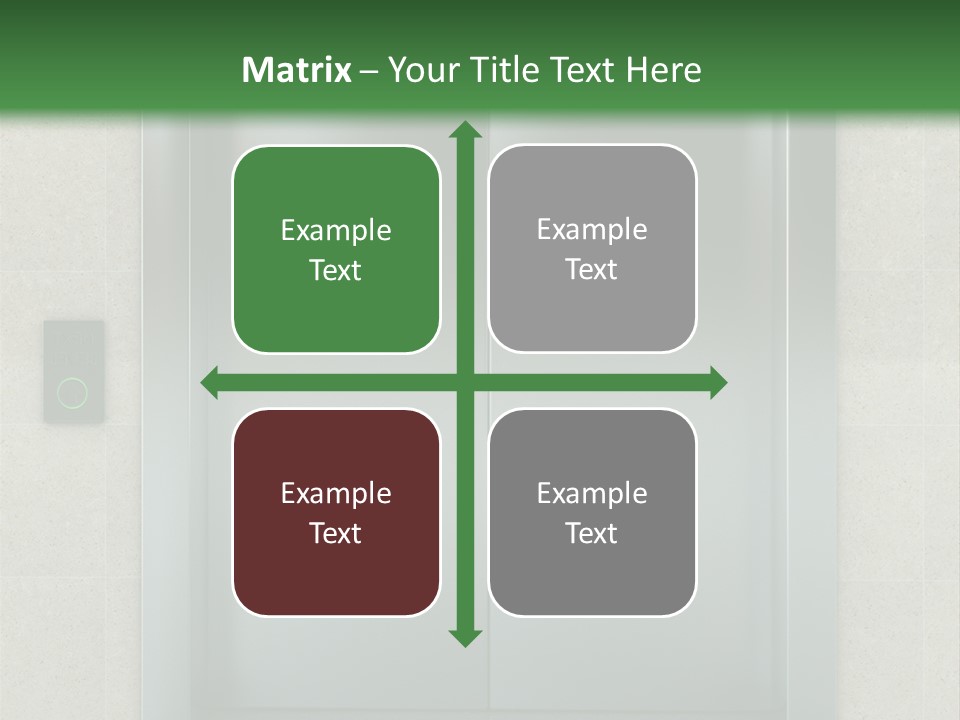Lift Wait Elevator PowerPoint Template