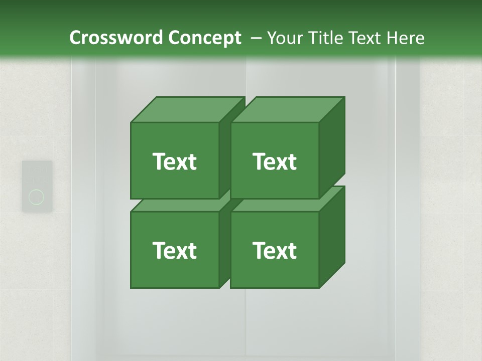 Lift Wait Elevator PowerPoint Template