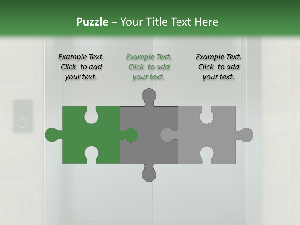Lift Wait Elevator PowerPoint Template