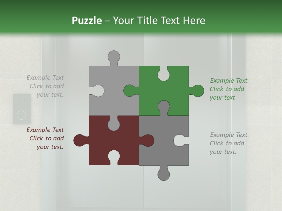 Lift Wait Elevator PowerPoint Template