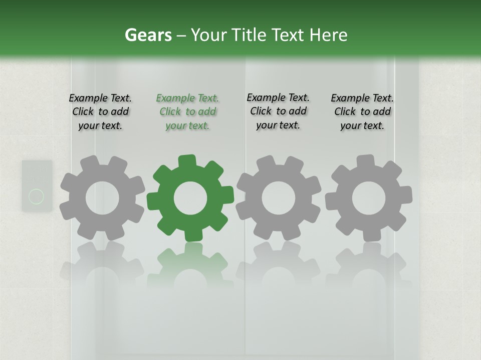 Lift Wait Elevator PowerPoint Template