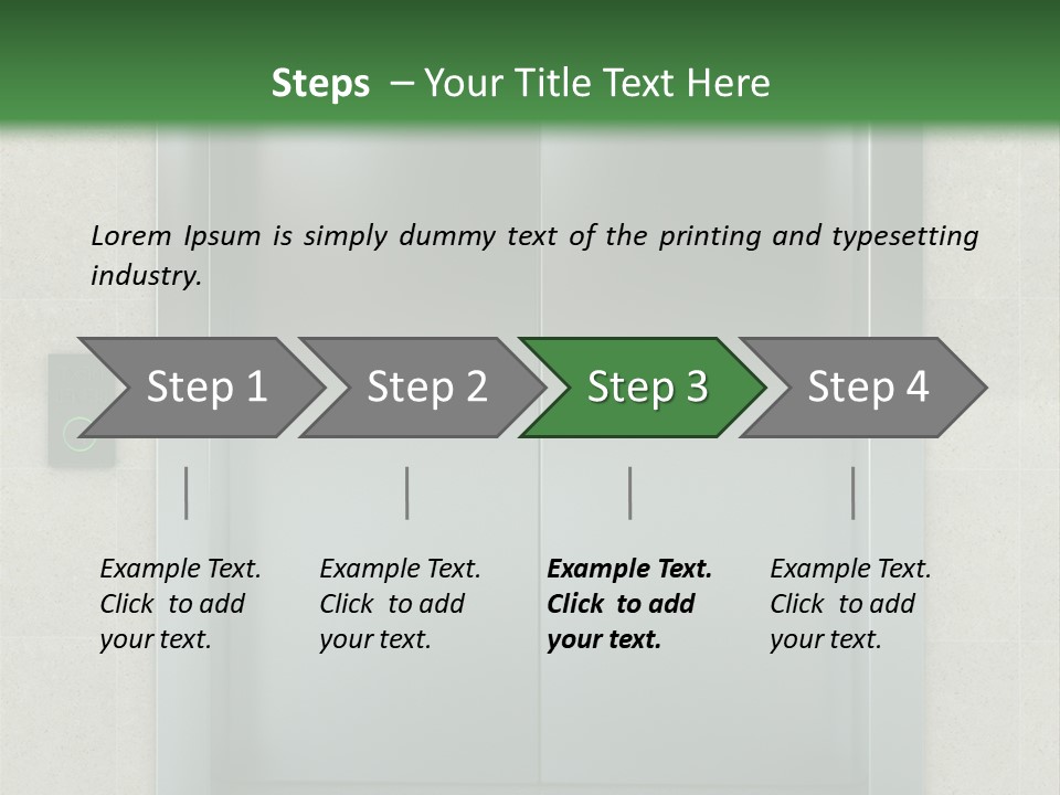 Lift Wait Elevator PowerPoint Template