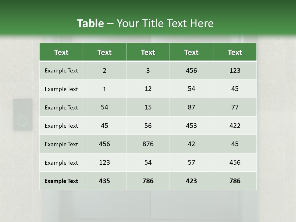 Lift Wait Elevator PowerPoint Template