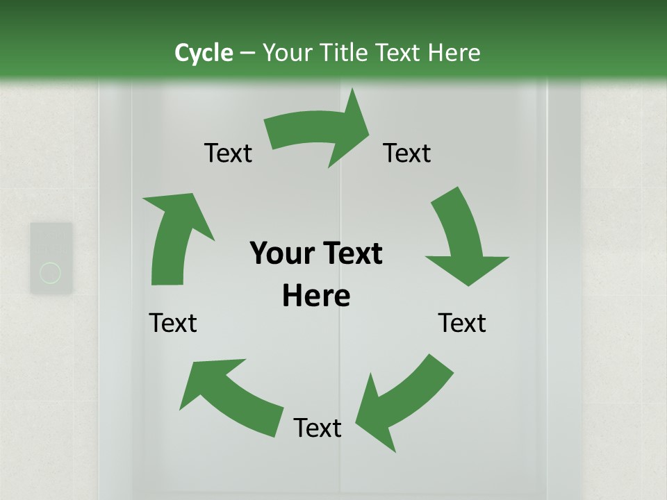 Lift Wait Elevator PowerPoint Template