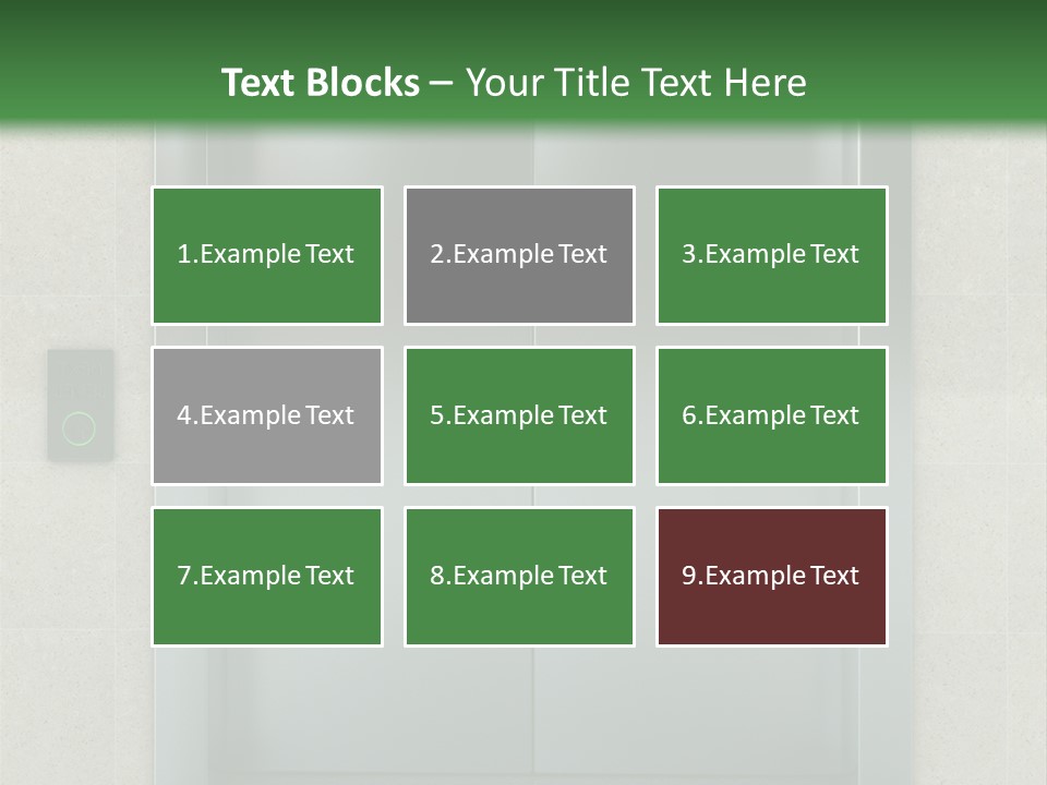 Lift Wait Elevator PowerPoint Template