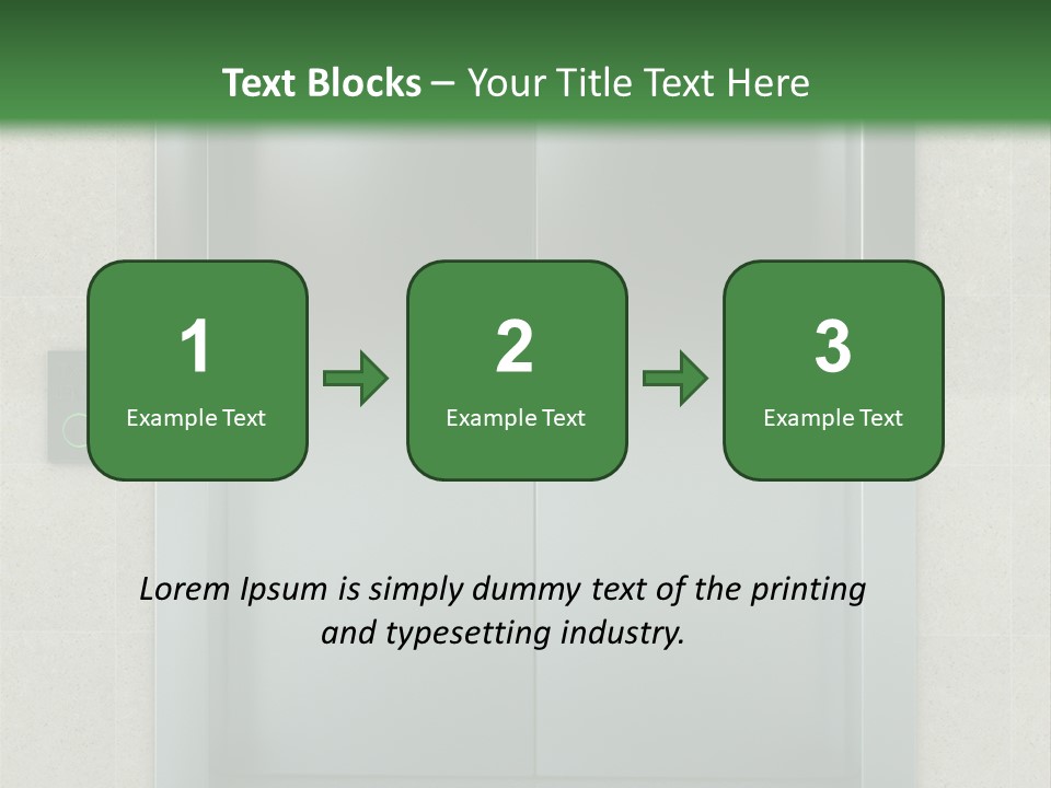 Lift Wait Elevator PowerPoint Template
