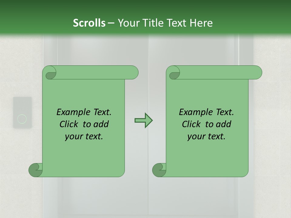 Lift Wait Elevator PowerPoint Template