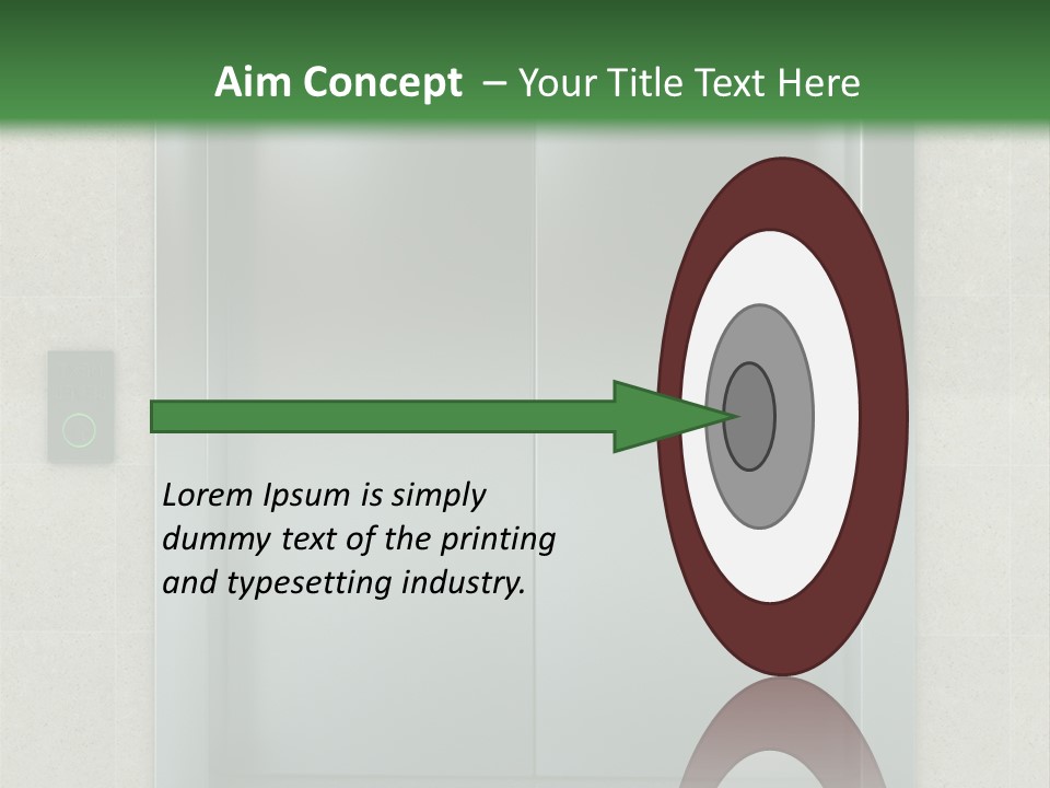 Lift Wait Elevator PowerPoint Template