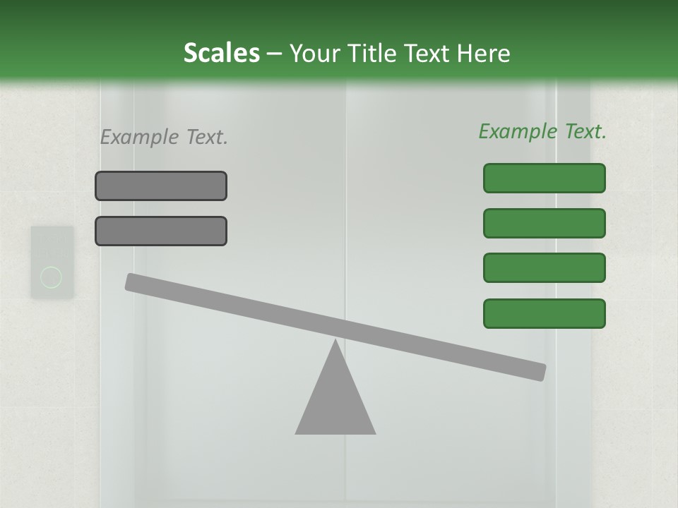 Lift Wait Elevator PowerPoint Template