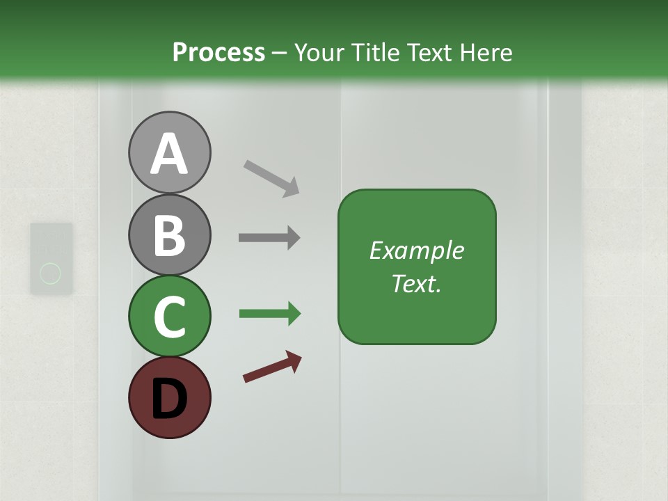 Lift Wait Elevator PowerPoint Template