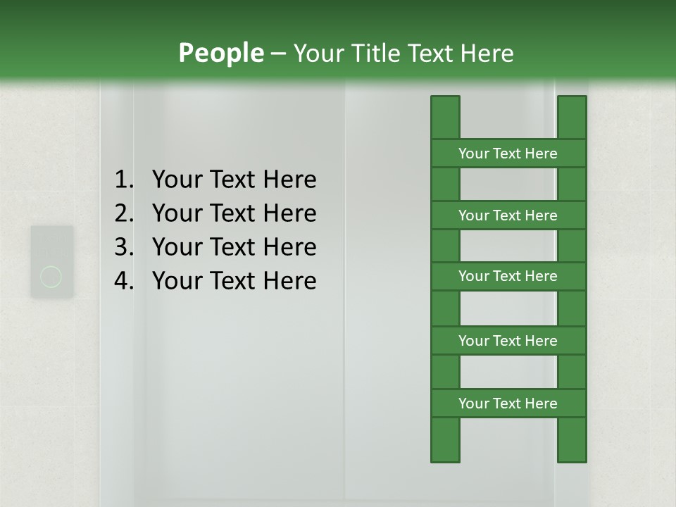Lift Wait Elevator PowerPoint Template