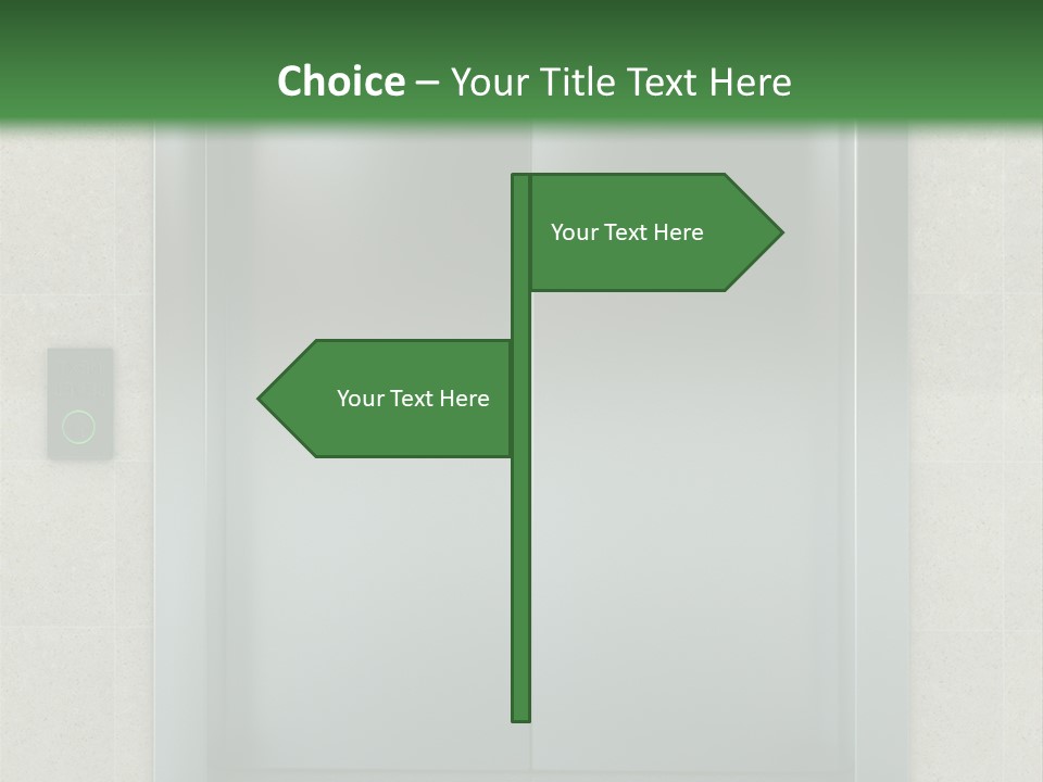 Lift Wait Elevator PowerPoint Template