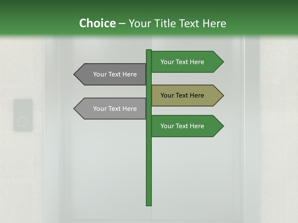 Lift Wait Elevator PowerPoint Template