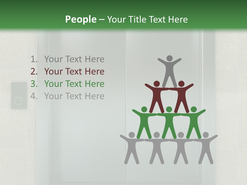 Lift Wait Elevator PowerPoint Template