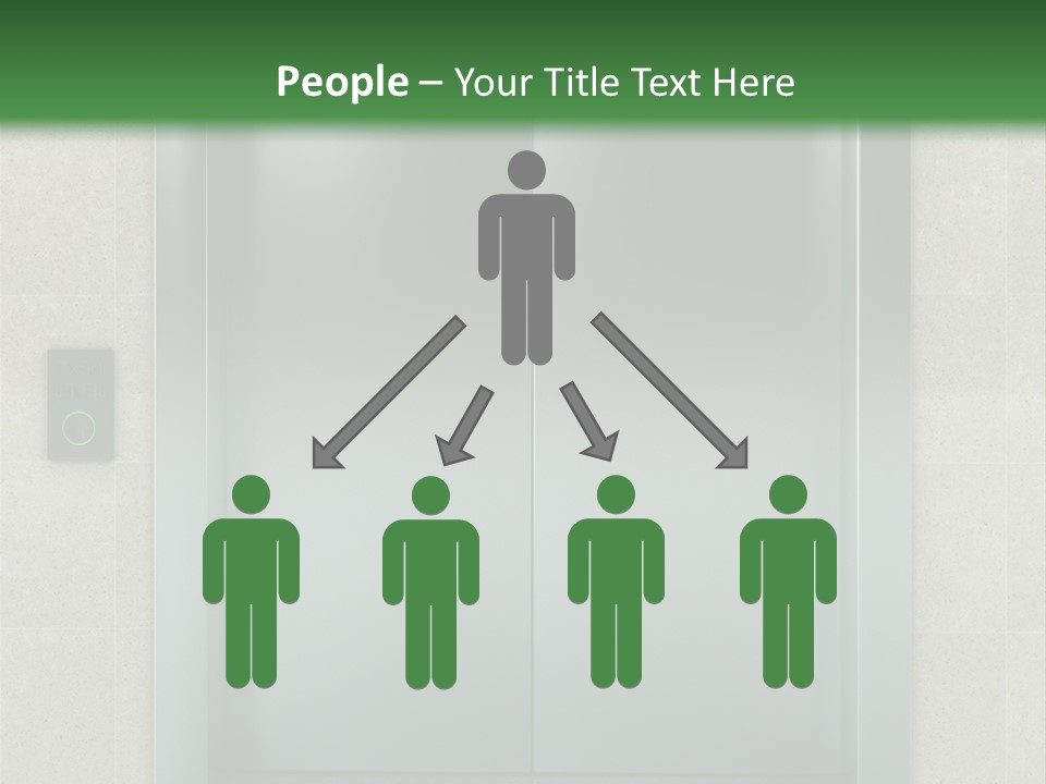 Lift Wait Elevator PowerPoint Template