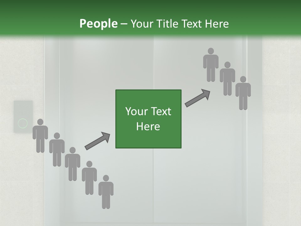 Lift Wait Elevator PowerPoint Template