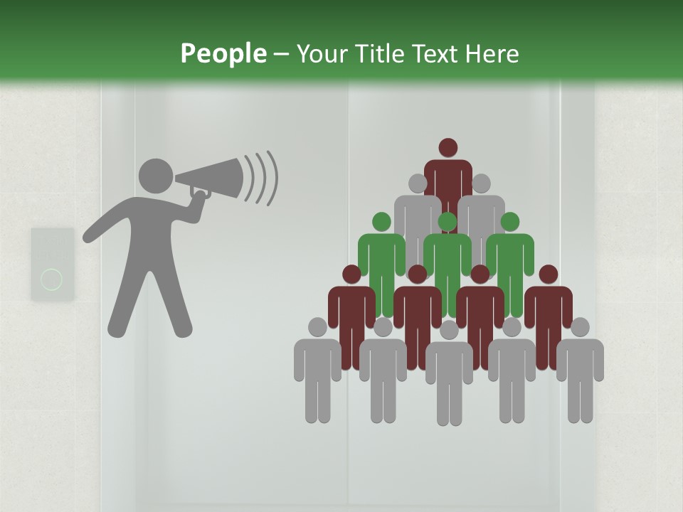 Lift Wait Elevator PowerPoint Template