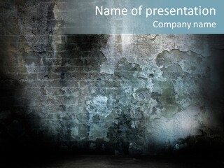 Slum Wall Peeling PowerPoint Template