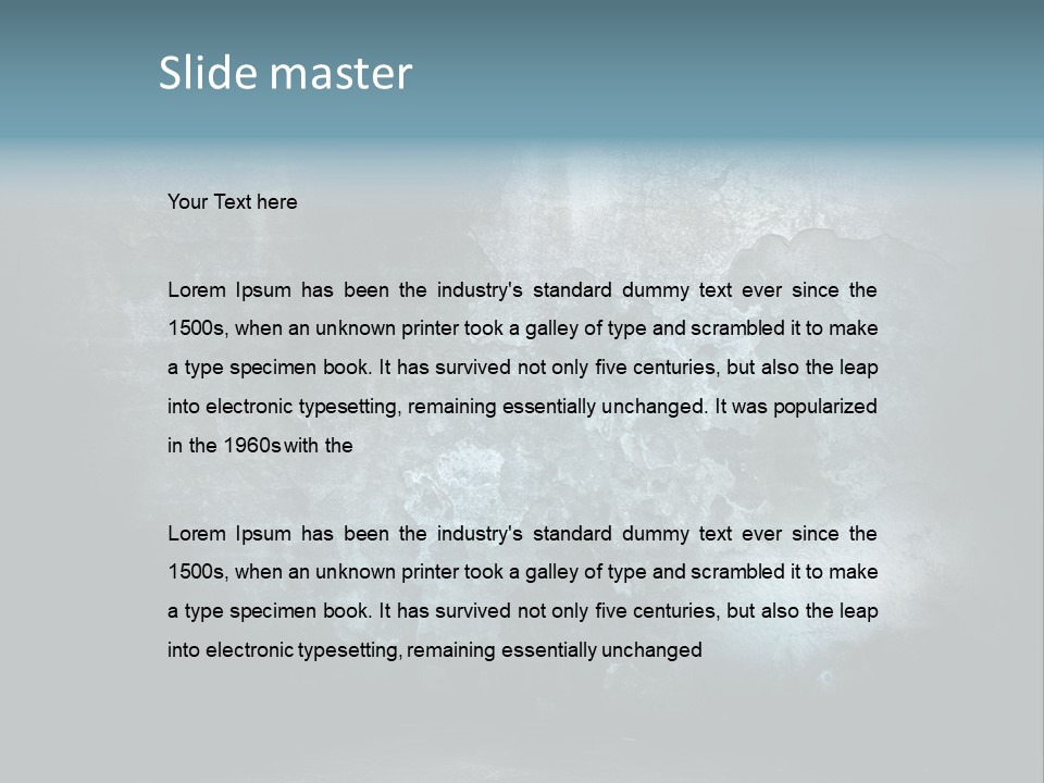 Slum Wall Peeling PowerPoint Template