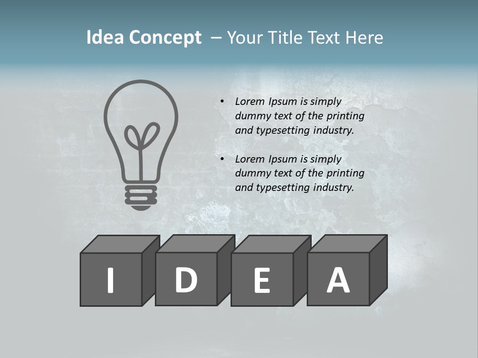 Slum Wall Peeling PowerPoint Template