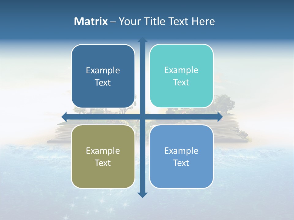 Beach Paper Birds PowerPoint Template