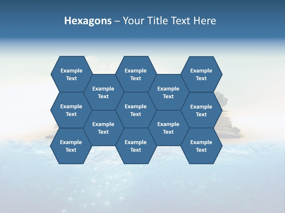 Beach Paper Birds PowerPoint Template