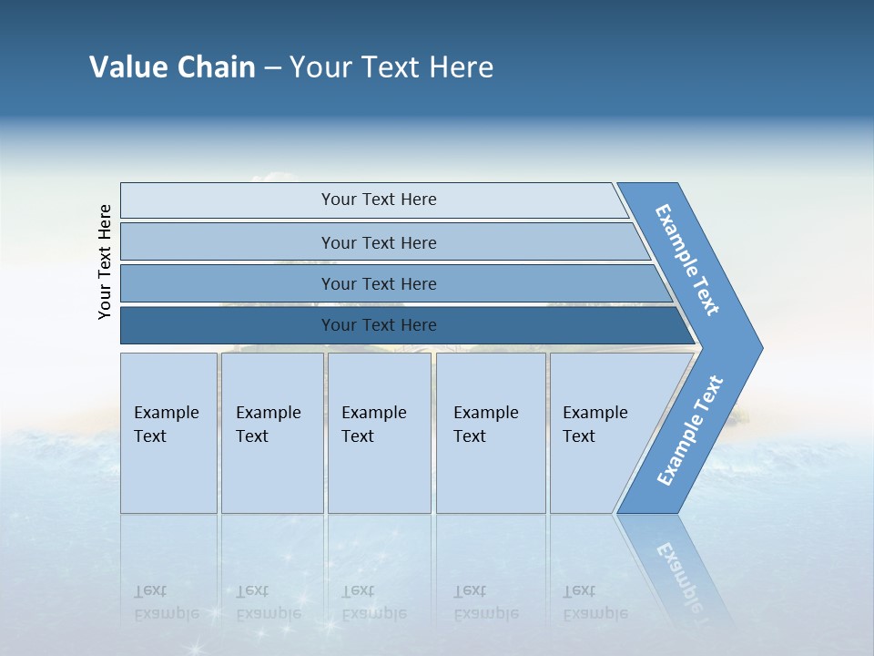 Beach Paper Birds PowerPoint Template