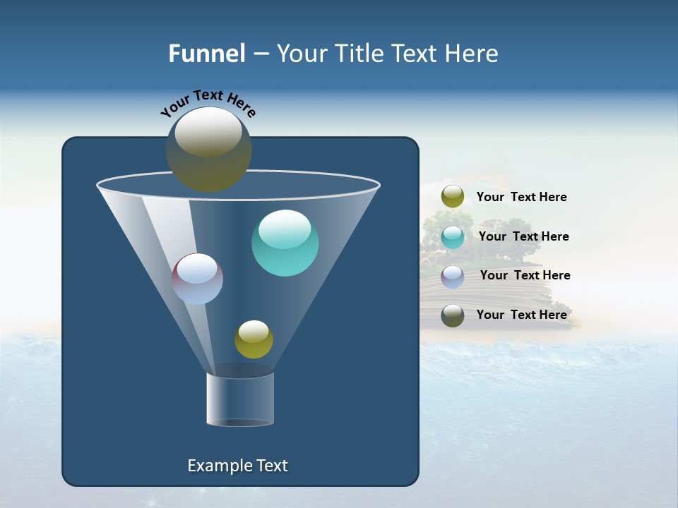 Beach Paper Birds PowerPoint Template