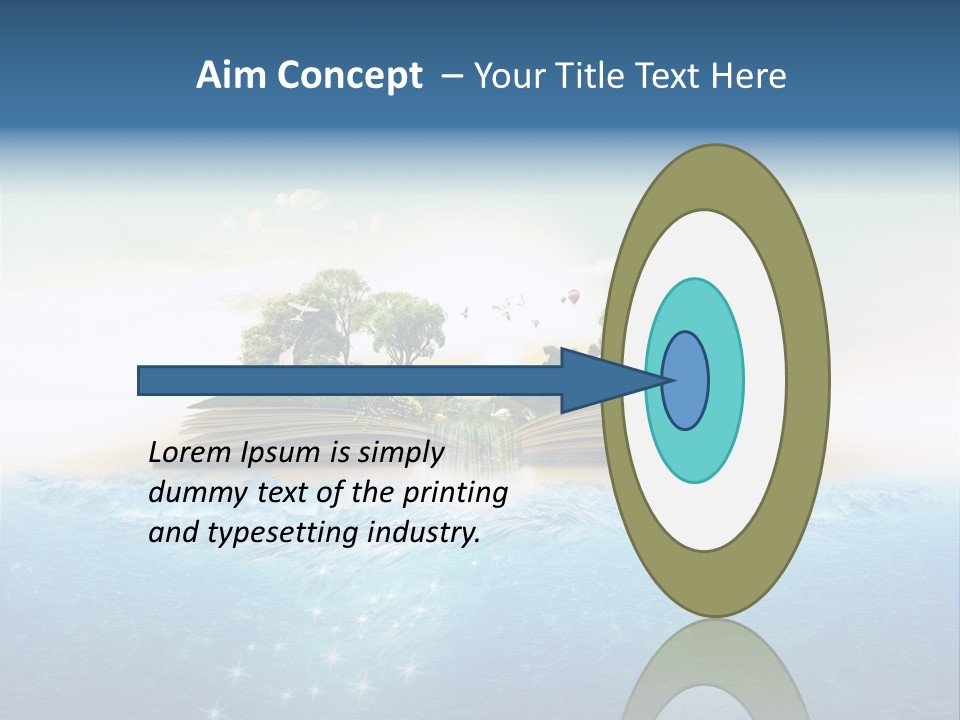 Beach Paper Birds PowerPoint Template