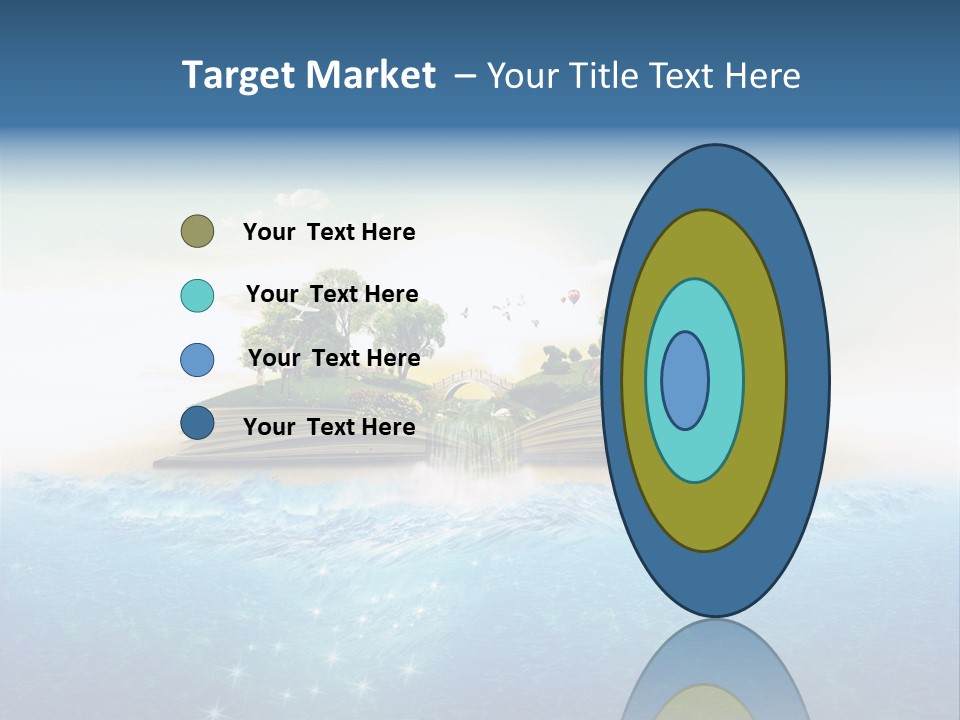 Beach Paper Birds PowerPoint Template