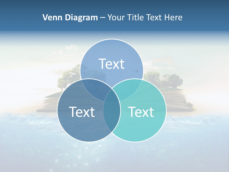 Beach Paper Birds PowerPoint Template