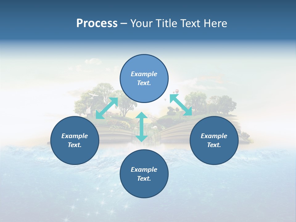 Beach Paper Birds PowerPoint Template