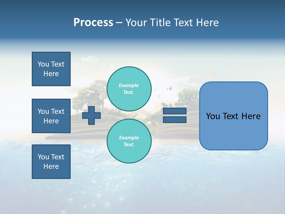 Beach Paper Birds PowerPoint Template