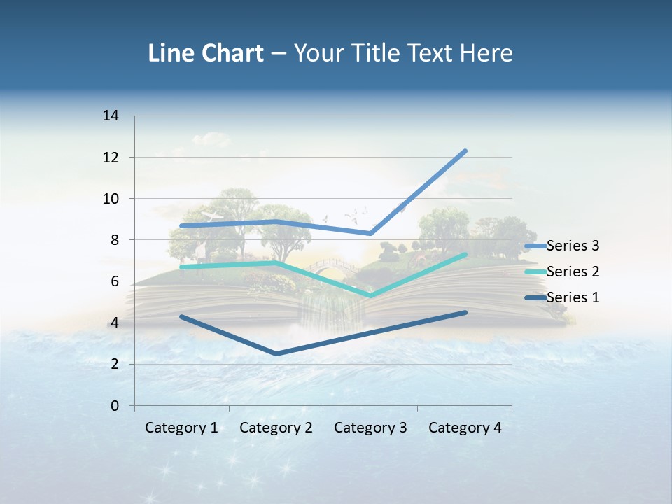 Beach Paper Birds PowerPoint Template