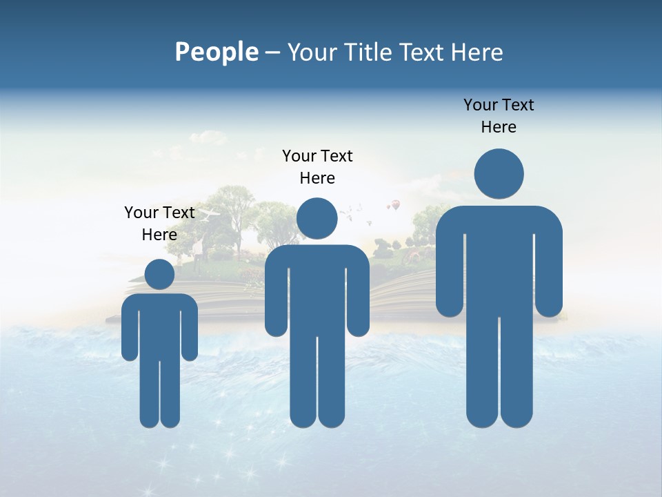 Beach Paper Birds PowerPoint Template