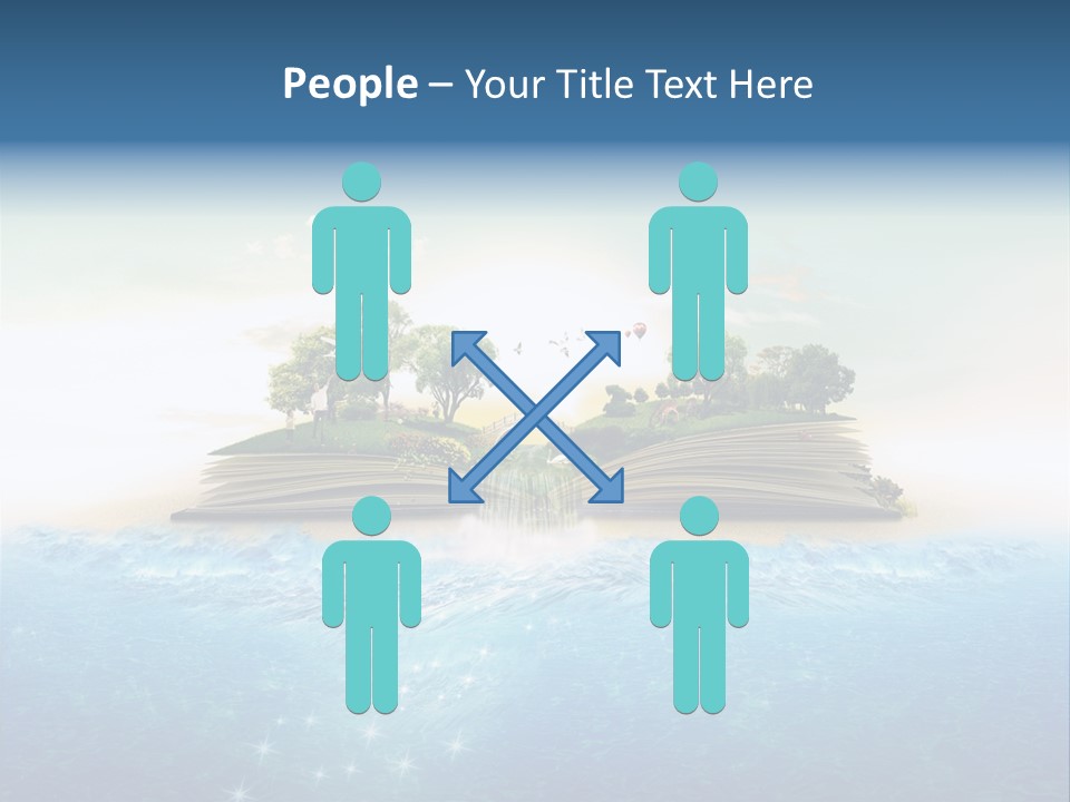 Beach Paper Birds PowerPoint Template