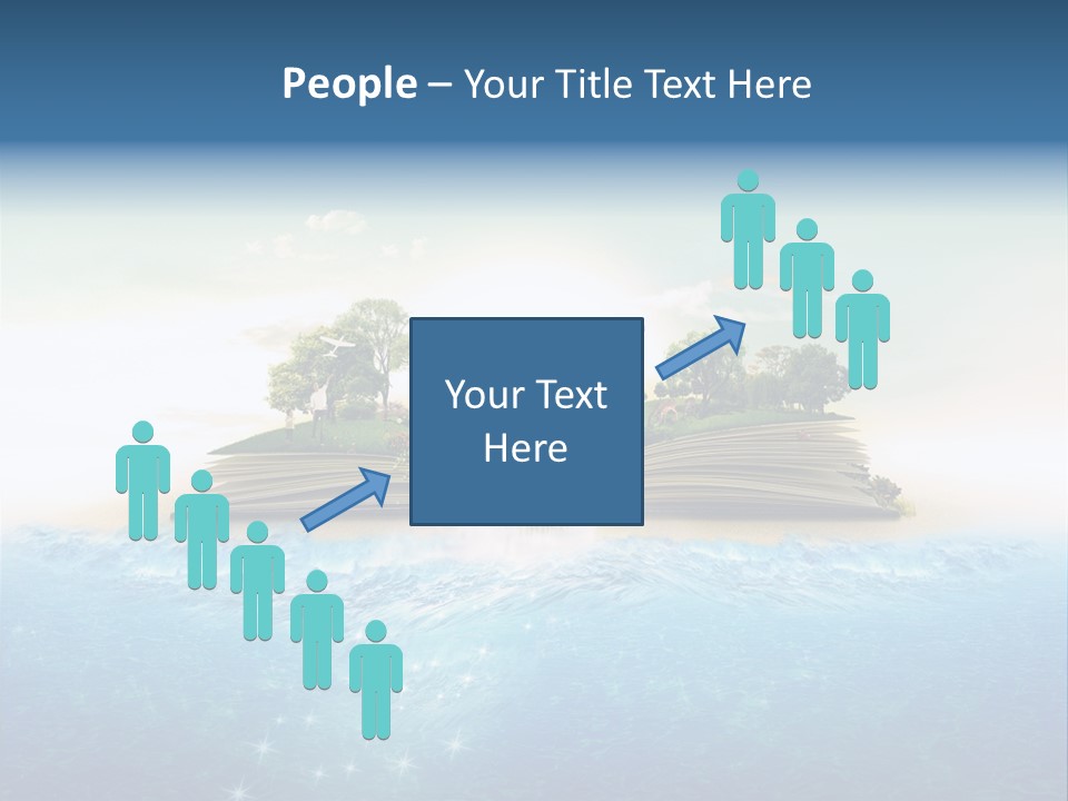 Beach Paper Birds PowerPoint Template